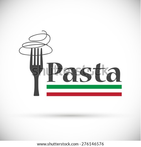 Vector logo Italian pasta
