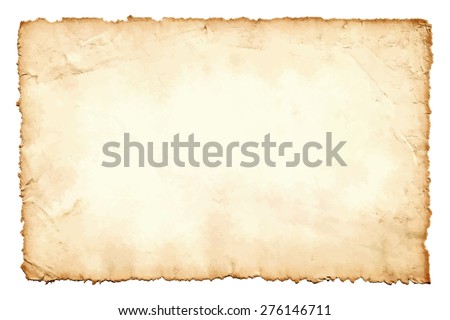 Grunge texture of old paper  isolated on white background. Vector illustration. Image trace. Royalty-Free Stock Photo #276146711