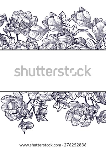 Abstract flower background with place for your text