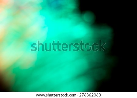 Abstract Light painting, Colorful tone on black background -  long exposure time lapse and technique and blurred picture style