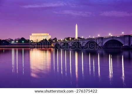 Washington DC skyline on the Potomac.