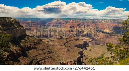 Grand Canyon National Park, Panoramic View.  Arizona USA