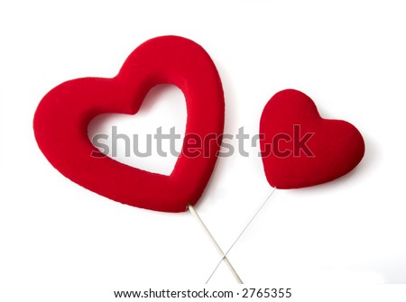 Valentine Heart's isolated on white