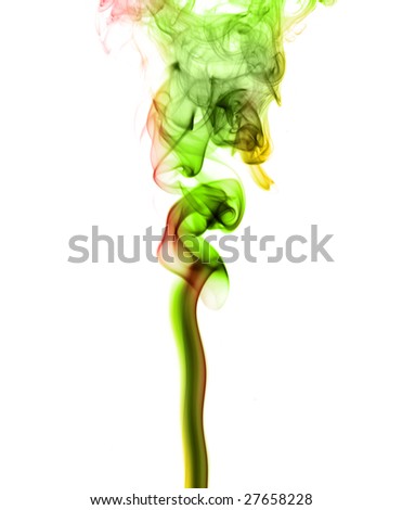 abstract colored smoke isolated