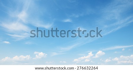 white cloud on blue sky Royalty-Free Stock Photo #276632264