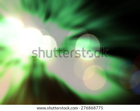 Defocused abstract lights background in motion blur