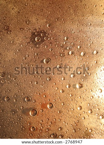 orange water drop for background