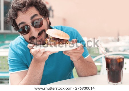 young man in a restaurant