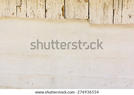 the old clay wall of the house is whitewashed by lime. Copy space. Free space for text