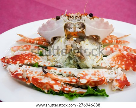 Hot Steamed Crab