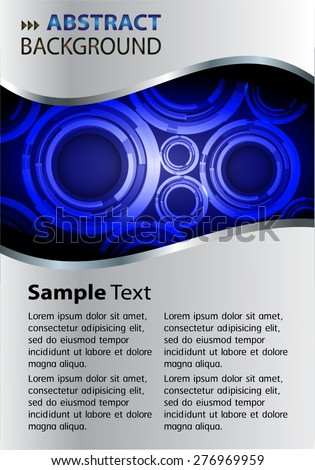 dark blue Light Abstract Technology background computer graphic website internet and business. vector illustration. text box. Brochure. card. banner flyer magazine. Design label.
