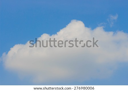 blue sky with cloud background