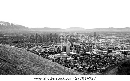 A View down State Street in Salt Lake City, Utah. 