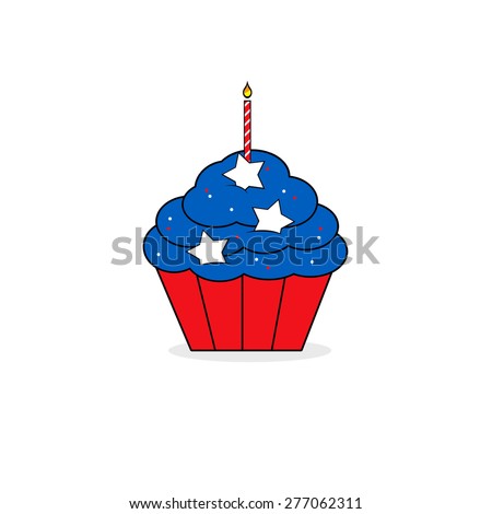 Independence Day Cupcake