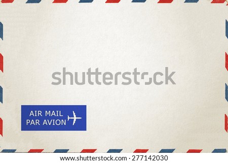 Airmail Envelope isolate on white background Royalty-Free Stock Photo #277142030