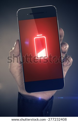 Low battery - smart phone concept