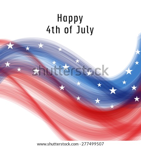 Vector illustration for Happy Independence Day in white background.