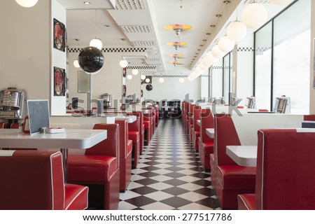 american diner restaurant Royalty-Free Stock Photo #277517786