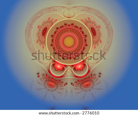 The abstract color fractal image. texture. background.
