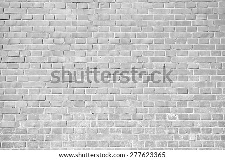 Gray brick wall background.