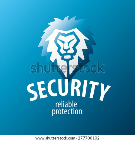 lion vector logo for security guards