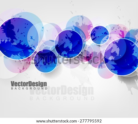 Vector Design Simple Circles Background Splatter