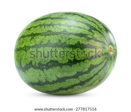 watermelon on white background Royalty-Free Stock Photo #277817516