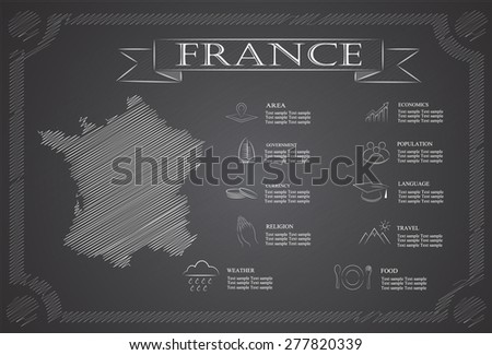 France infographics, statistical data, sights.