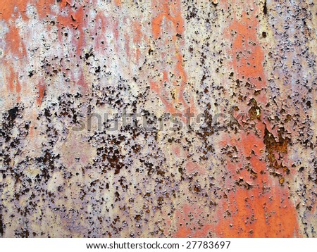 Grunge rusty peeling paint metal texture