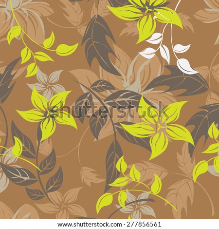 Seamples vector flower pattern