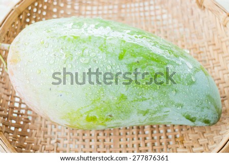 Thai natural giant green mango, stock photo