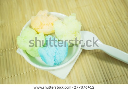 Thai style steamed cup cake, stock photo