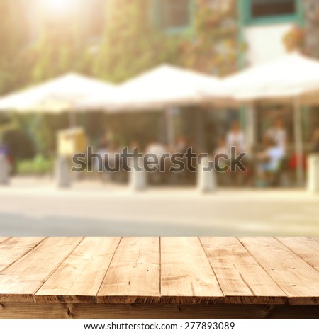 street cafe and board 