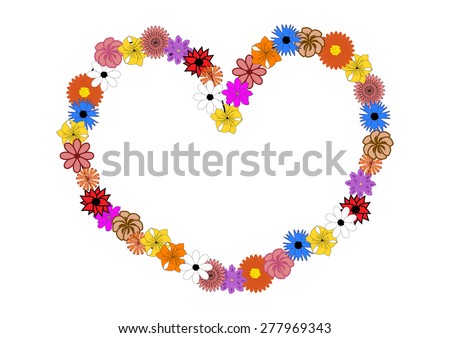 heart from flowers