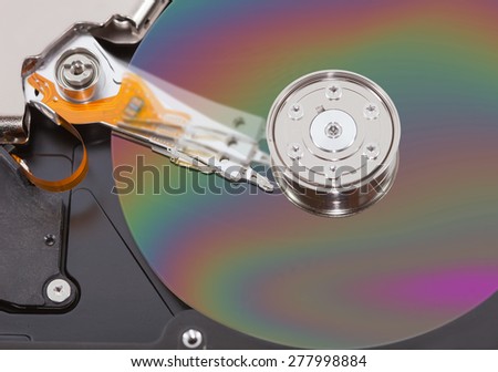 hard disk drive isolated 