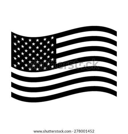 American flag vector icon