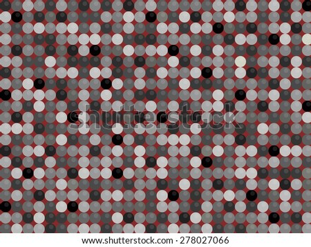 Dark Dots, Red Background