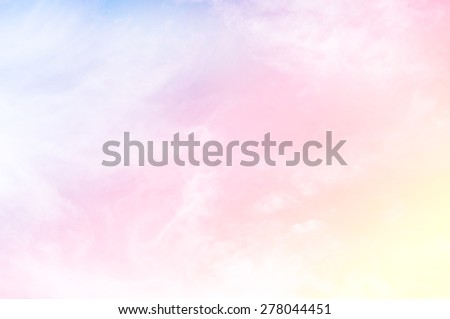 soft cloud background with a pastel multicolored gradient with bokeh Royalty-Free Stock Photo #278044451