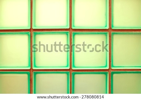 colorful glass block wall background