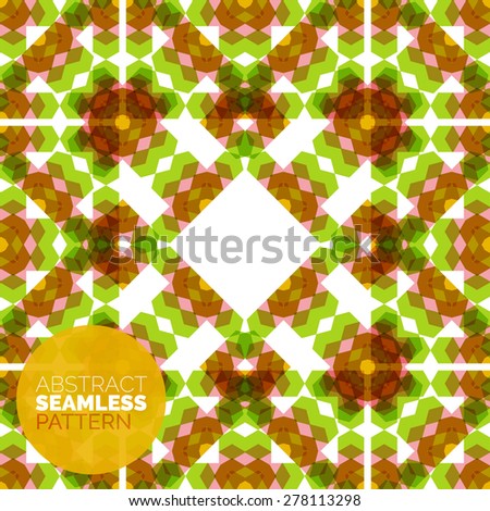 Vector colorful seamless geometric pattern. Modern stylish abstract texture. Background design