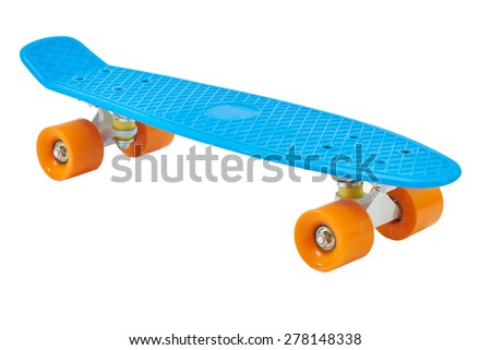 Blue penny skateboard 