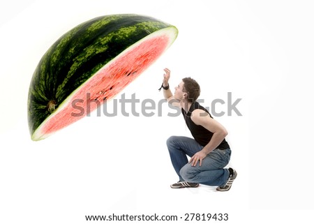 Falling melon