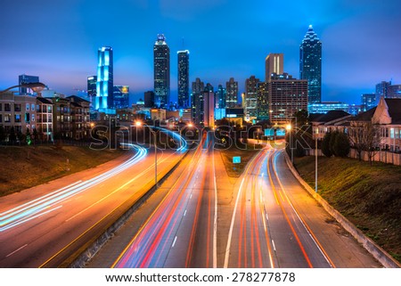 Skyline of downtown Atlanta, Georgia, USA