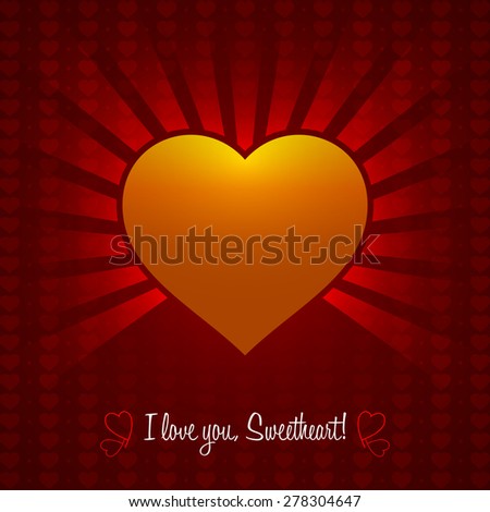 Decorative Valentine Heart Design. Vector Elements. Isolated Ornament Heart Illustration. EPS10