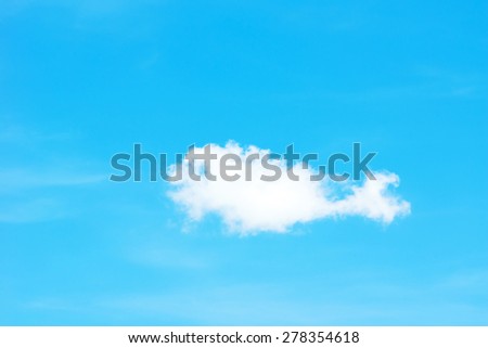 Cloud shaped baby seal on blue sky - Strange natural clouds as seen in the nature