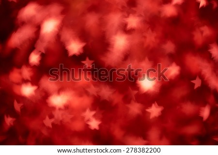Blur geometric shapes on a red background