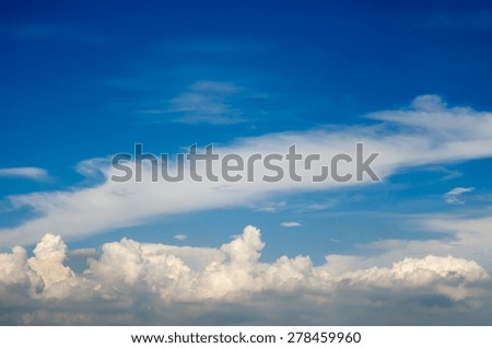 sky and fluffy cloud