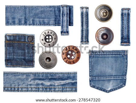 jeans label clothing tag Royalty-Free Stock Photo #278547320