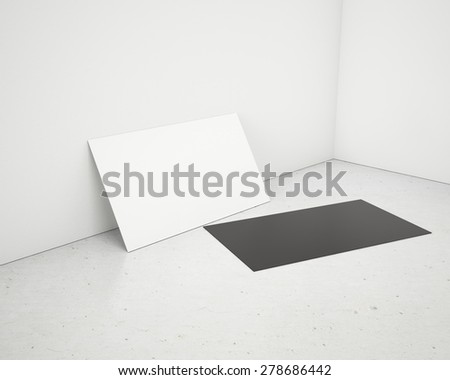 business cards in corner of interior