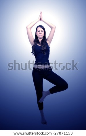 girl do in yoga exercise